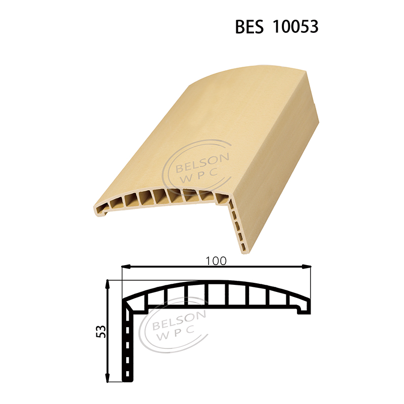 Belson WPC BES-10053 長さカスタマイズされた幅 10 cm の丸型 WPC 台輪特別なクライアント向けに設計 WPC ドアライン